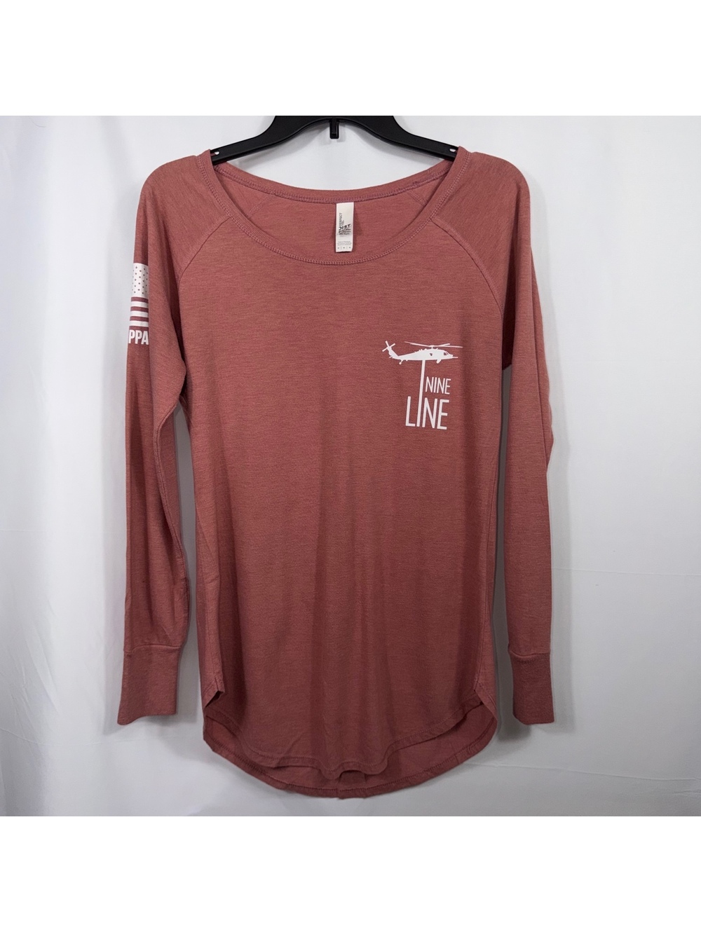 Nine Line Perfect Tri Size M American Flag Long Sleeve